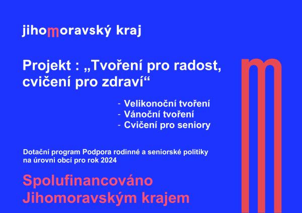 ​ Dotace-tvoření pro radost, cvičení pro zdraví